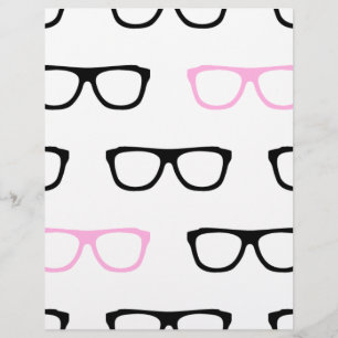 schicke Brille rosa Nerd