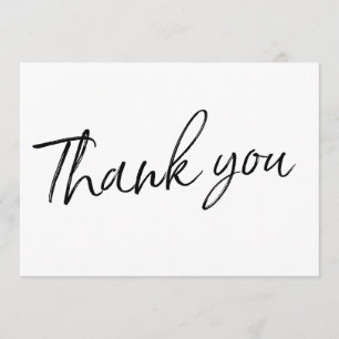 Schicke danken Kalligraphie-Hand beschriftete Dankeskarte