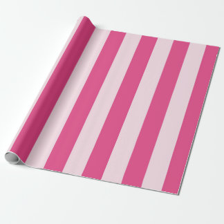 Schicke doppelte rosa Streifen Geschenkpapier