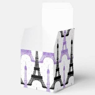 schicke Eiffelturm Lila, Personalisierte Gefälligk Geschenkschachtel