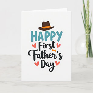 Schicke erste Vatertagskarte Karte