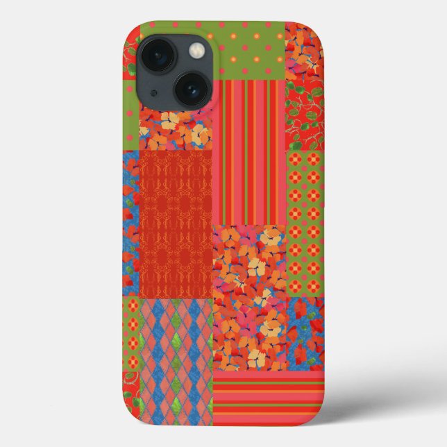 Schicke Faux-Patchwork-Hülle Case-Mate iPad Hülle (Rückseite)
