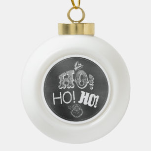 Schicke festliche Tafel Ho, Ho, Ho Sankt Keramik Kugel-Ornament