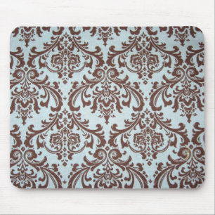 Schicke französisches Blau-Gewebe-Mausunterlage Mousepad