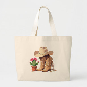 Schicke Gen Z Western Boho Cowgirl Mode Accessoire Jumbo Stoffbeutel