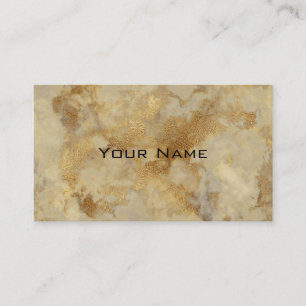 Schicke Glamour-Luxus-Vintage-Braun-Gold-Marmor-Op Visitenkarte