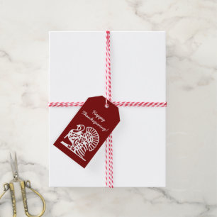 Schicke Happy Thanksgiving-Geschenkkarte mit Truth Geschenkanhänger