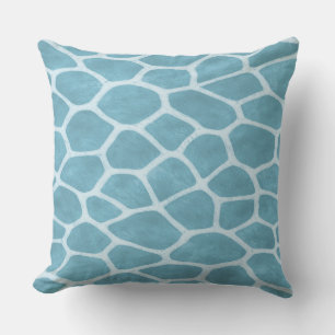 Schicke hellblaue Giraffen-Print-Wurfkissen Kissen