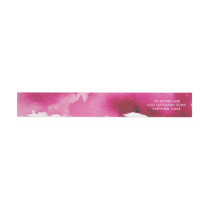 Schicke helle rosa Adresse des STILVOLLEN