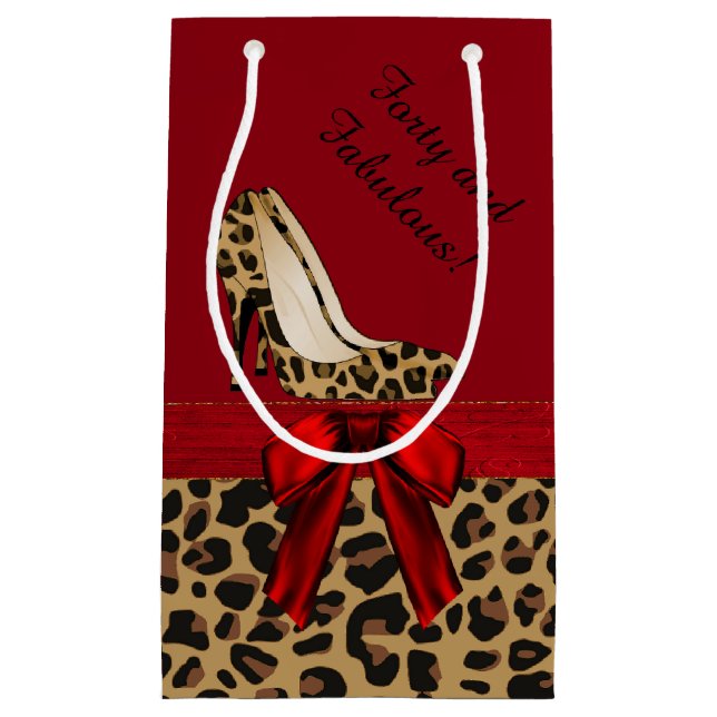 Schicke Jaguar-Stilett-kundenspezifische Kleine Geschenktüte (Vorderseite)