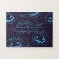 Schicke Kürbis-Fledermäuse Halloween-Name