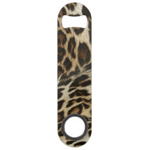 Schicke Leopard-Stellen-lederner Korn-Blick