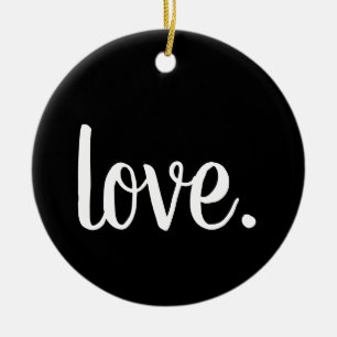 schicke LIEBE. Skript Keramik Ornament