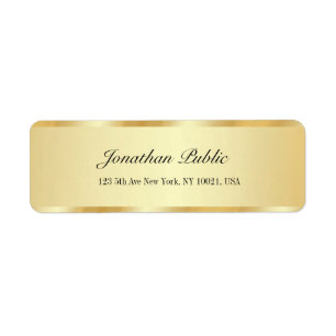 Schicke Luxus-Gold-Glamour-Vorlage Rücksendeadress