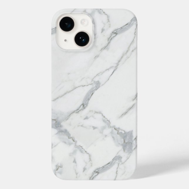 schicke Marmorabdeckung mit trendiger, sauberer Te Case-Mate iPhone 14 Hülle (Rückseite)