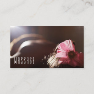 Schicke Massage-Therapie-Visitenkarten Visitenkarte