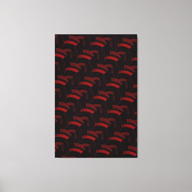 schicke, moderne Chevrons Leinwanddruck (Vorderseite)