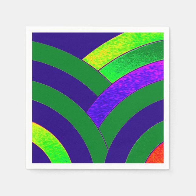 schicke, moderne Chevrons Serviette (Vorderseite)
