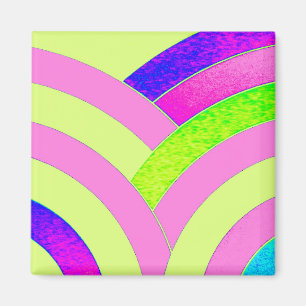 schicke, moderne, elegante Zickzack Magnet