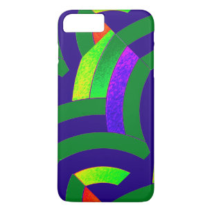 schicke moderne grüne/blaue Sparren Case-Mate iPhone Hülle