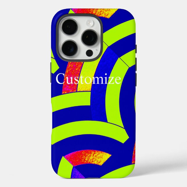 schicke, moderne, Limon-Marineschleuder iPhone 16 Pro Hülle (Rückseite)