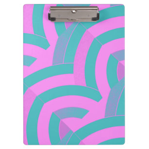 schicke, moderne, rosa/grüne Chevrons Klemmbrett