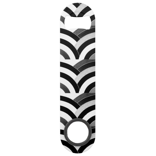 schicke, moderne, stilvolle Chevrons Speedflaschenöffner (Vorderseite)