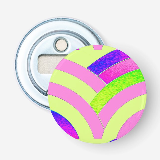 schicke, moderne und raffinierte Chevrons Flaschenöffner (Vorderseite)