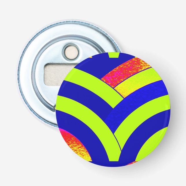 schicke, moderne und raffinierte Chevrons Flaschenöffner (Vorderseite)