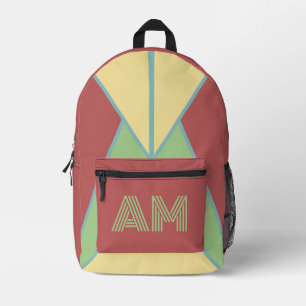 Schicke Pastell-Beeren-Geometrie-Tasche Bedruckter Rucksack