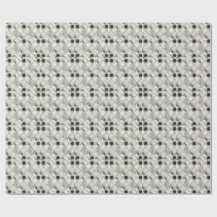 Schicke Retro-Frau Minimalistisches Monochrom-Must Geschenkpapier