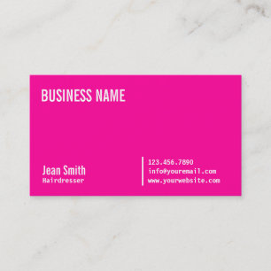 Schicke rosa Friseur-NeonVisitenkarte Visitenkarte