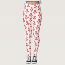 Schicke rosa Rosen Trendleggings