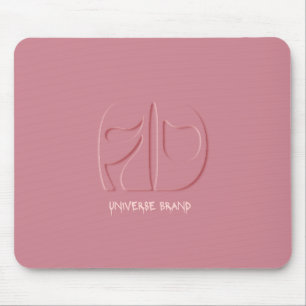 Schicke rosa Universe Brand Schreibtischmatte Mousepad