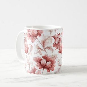 Schicke rote Blumen Kaffeetasse