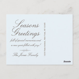 Schicke Schuh-Weihnachten -Postkarte / RSVP / Einl Postkarte