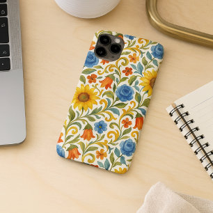 Schicke sizilianische bunte Blätter Floralmuster K Case-Mate iPhone Hülle