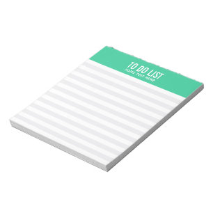 Schicke Streifen (blau) Notizblock
