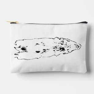 Schicke Tasche, goldener Hund Zubehörtasche