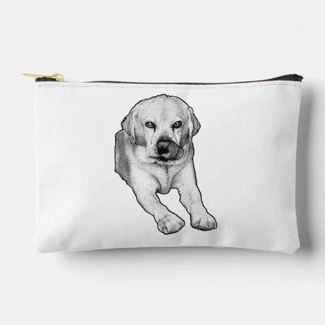 Schicke Tasche, Labrador-Pose Zubehörtasche (Vorderseite)
