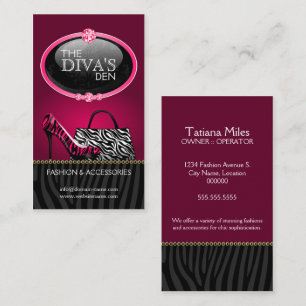 Schicke und freche Mode Visitenkarte