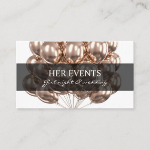 Schicke weiße Designkarten für Eventmanager Visitenkarte