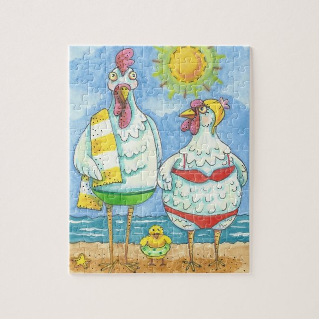 SCHICKEN DES MEERES, FUNNY CARTOON PUZZLE (Vertikal)