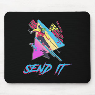 Schicken Sie einfach Ihren Ski Sendy Extreme Retro Mousepad