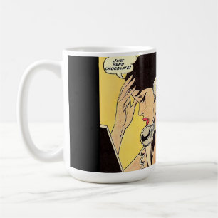 Schicken Sie einfach Schokolade Vintage Kunst Kaffeetasse