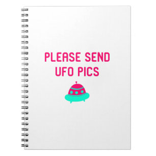 Schicken Sie UFO Pics lustiges alien-Raum-Zitat Notizblock