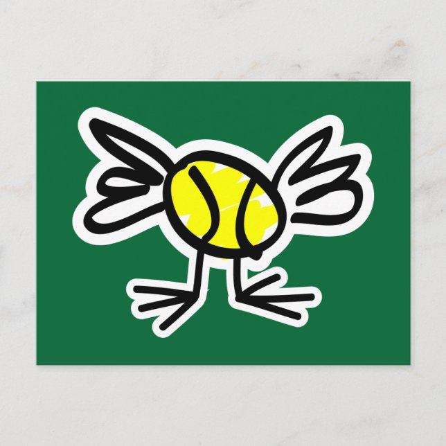 Schicken Sie uns eine Postkarte für das Tennis per (Vorderseite)