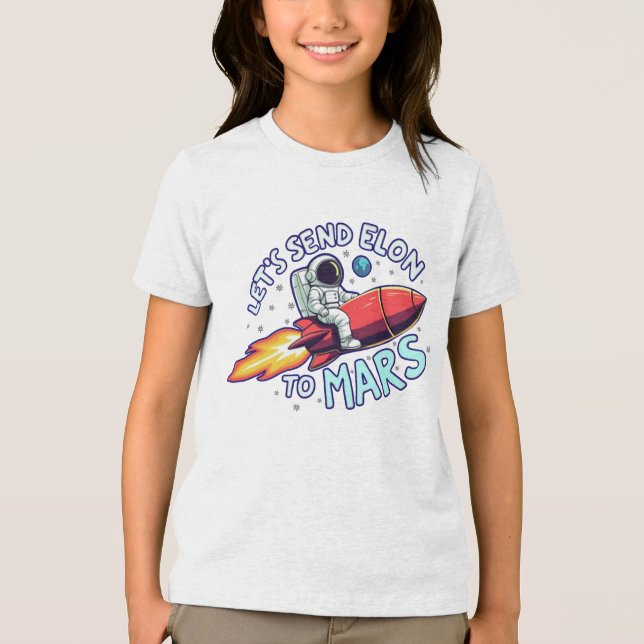 Schicken wir Elon an den Mard Kids T - Shirt (Vorderseite)