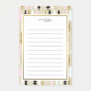 Schicker Baum eine Anmerkung vom Post-it Klebezettel