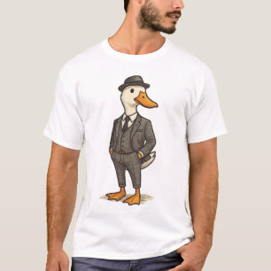 Schicker Ente im Anzug - Gentleman Ente T-Shirt